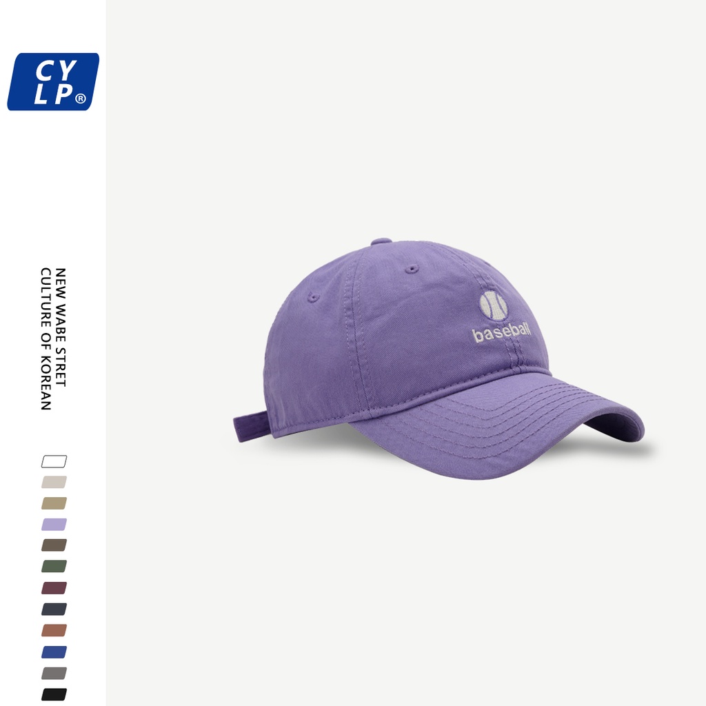 Mũ Lưỡi Trai Mềm Thêu Chữ Phong Cách Đường Phố Hàn Quốc Cá Tính