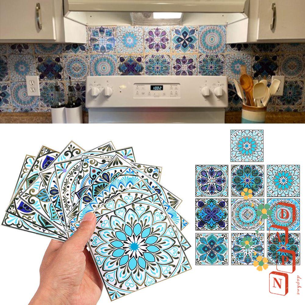 Bộ 10 Miếng Dán Trang Trí Sàn Nhà Chống Thấm Nước DAPHS