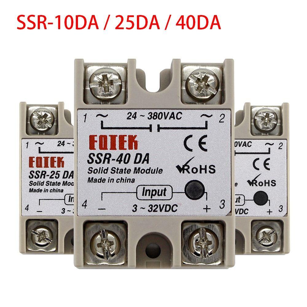 Rơ Le Trạng Thái Học Thông Thường 10A 25A 40A DA SSR-10DA SSR-25DA SSR-40DA
