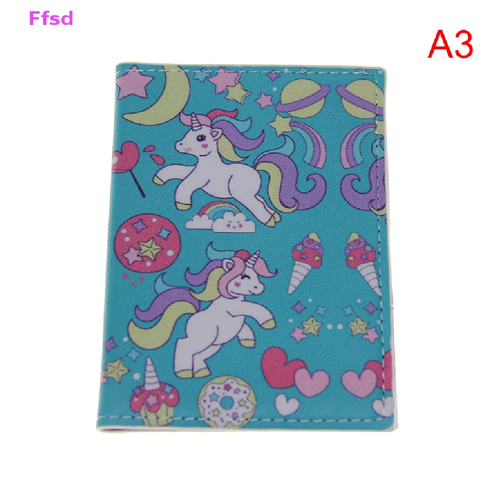 {Ffsd} Hàng Bán Chạy 1 Ví PU Đựng Hộ Chiếu Thẻ ID Họa Tiết Kỳ Lân Chống Thấm Nước