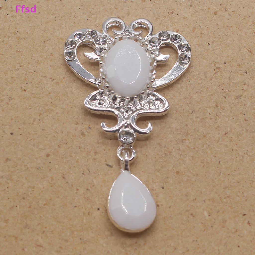 {Ffsd} Mặt Dây Chuyền acrylic Hình Bướm Màu Bạc Làm Phụ Kiện Tóc Trang Phục DIY Bán Chạy