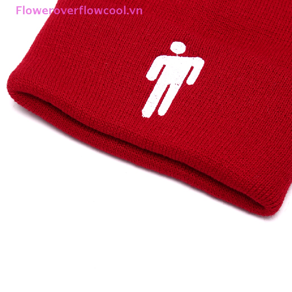 Mũ Beanie Dệt Kim Thêu Hình Billie Eilish