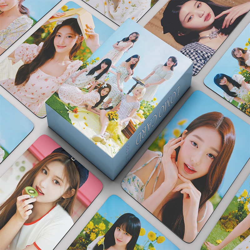 Hộp 54 ảnh siêu nét Kpop IVE LOVE DIVE ELEVEN LIZ Lomo Cards Photocard Postcard