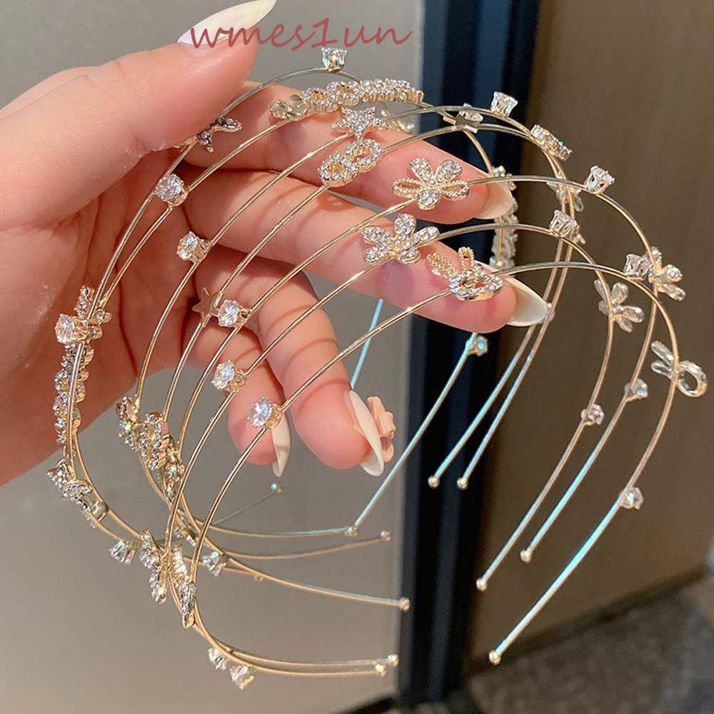 Băng Đô Cài Tóc Mỏng Họa Tiết Hoa Xinh Xắn WMES15H Cho Bạn Gái|Băng Đô Tai Thỏ Dễ Thương Cho Bé