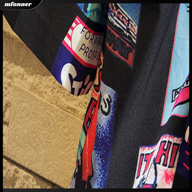 Áo Khoác Kimono Tay Lửng Dáng Rộng In Họa Tiết Cá Tính Dành Cho Nam Và Nữ