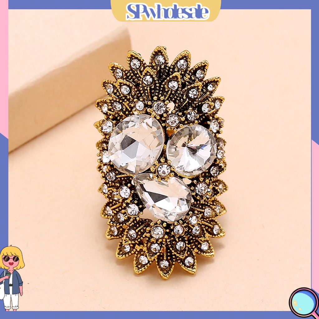 <SPwholesale> Nhẫn Hình Học Bohemian Cổ Điển Tinh Tế Có Thể Điều Chỉnh Mặc Hàng Ngày Cho Nữ