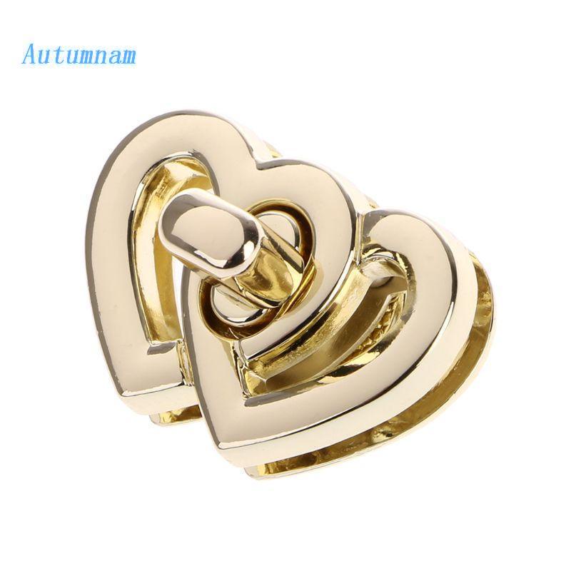 Khóa Kim Loại Hình Trái Tim Dùng Cho Túi Xách / Ví Cầm Tay DIY