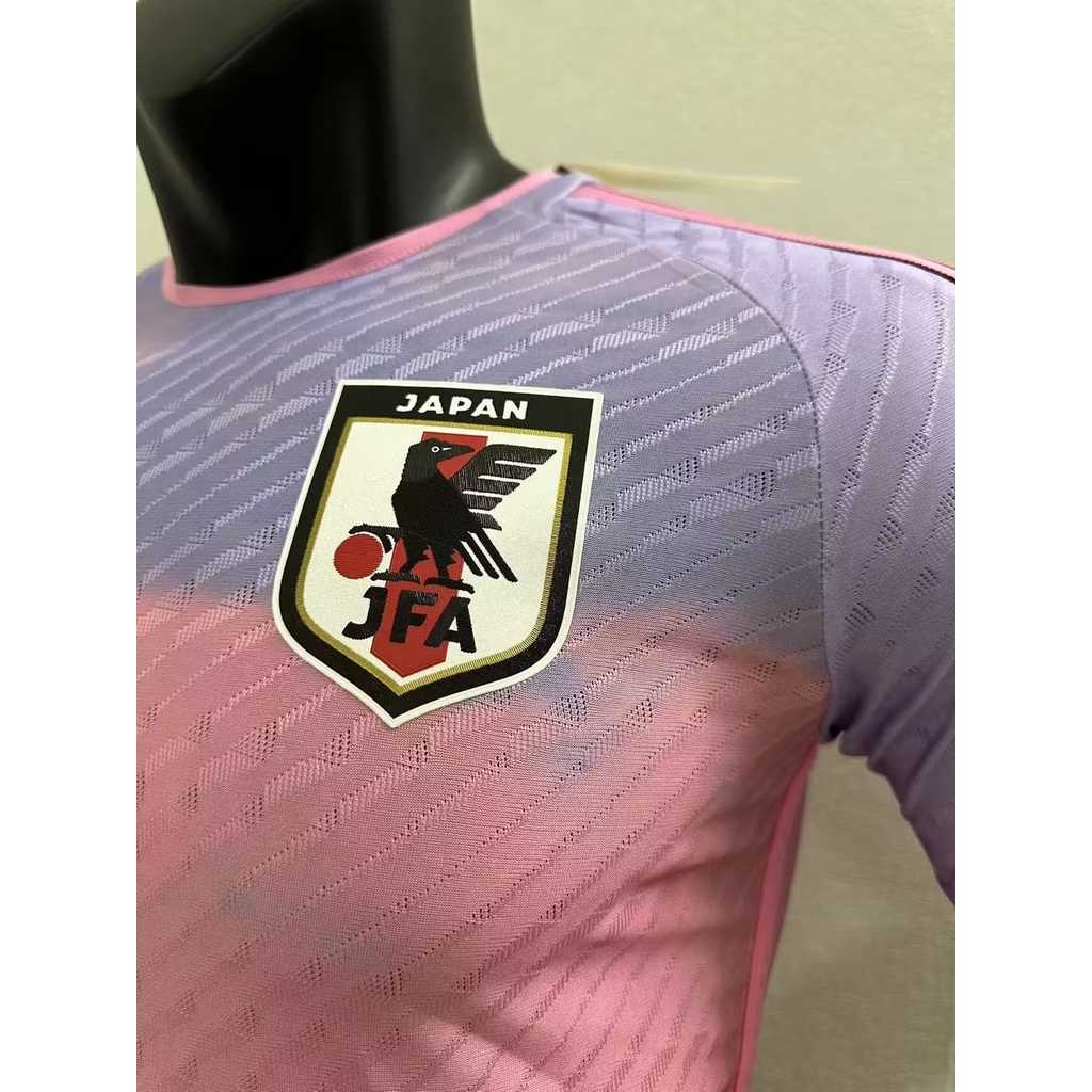 Áo Thun Bóng Đá Tay Ngắn Phiên Bản Nhật Bản Màu Hồng / Xanh Dương 2324