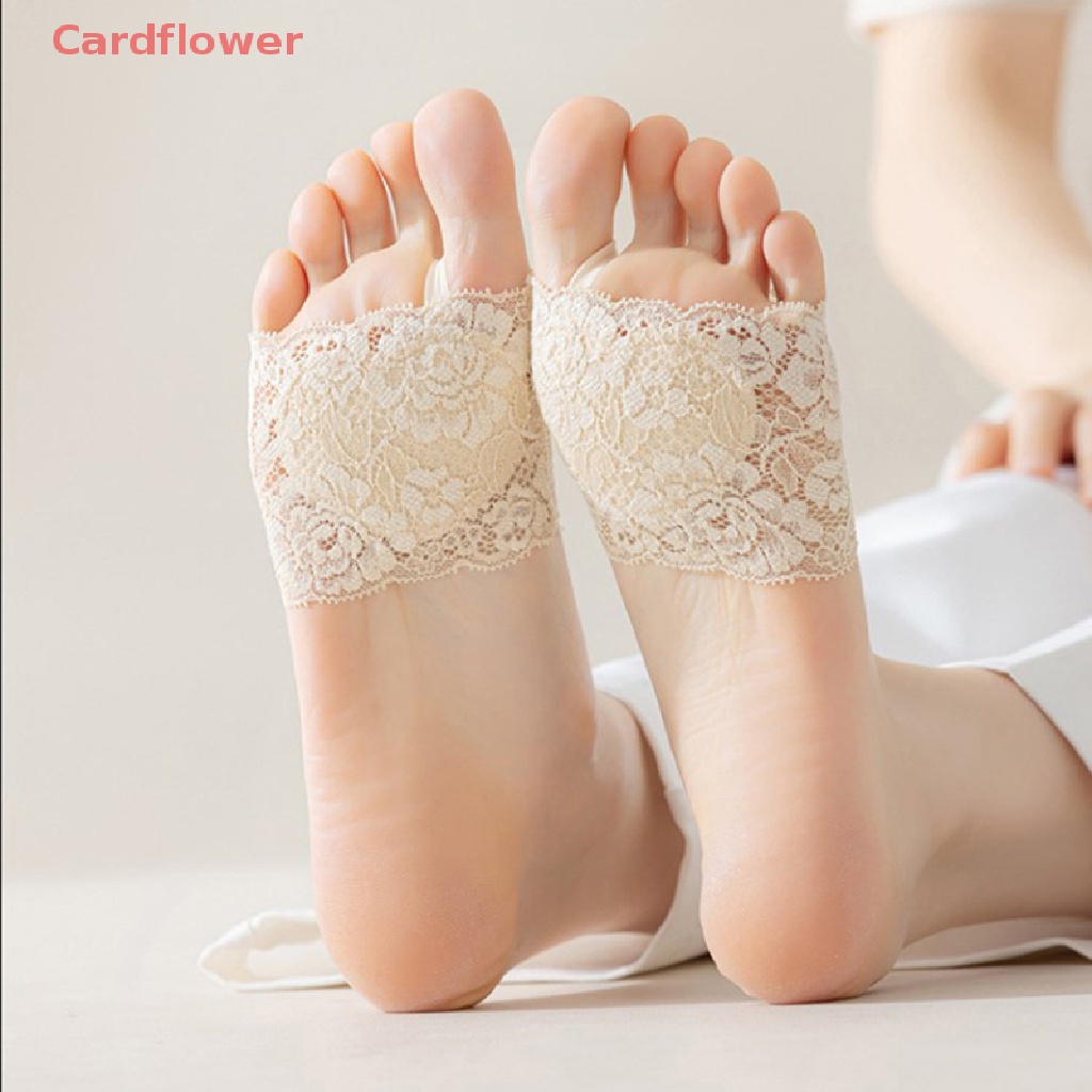 < Cardflower > Vớ Lưới Ren Cổ Thấp Mỏng Co Giãn Màu Trơn Đơn Giản Mùa Hè Mới Dành Cho Bạn Nữ
