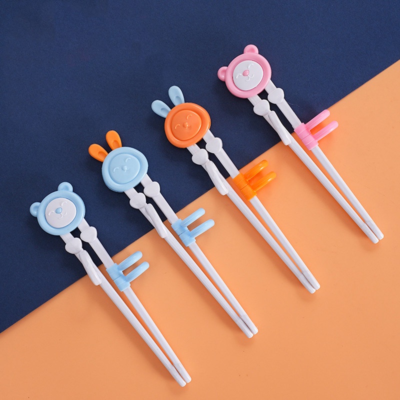 Đũa tập ăn cho trẻ em Bé 3 tuổi học tập đũa cầm tay hoạt hình