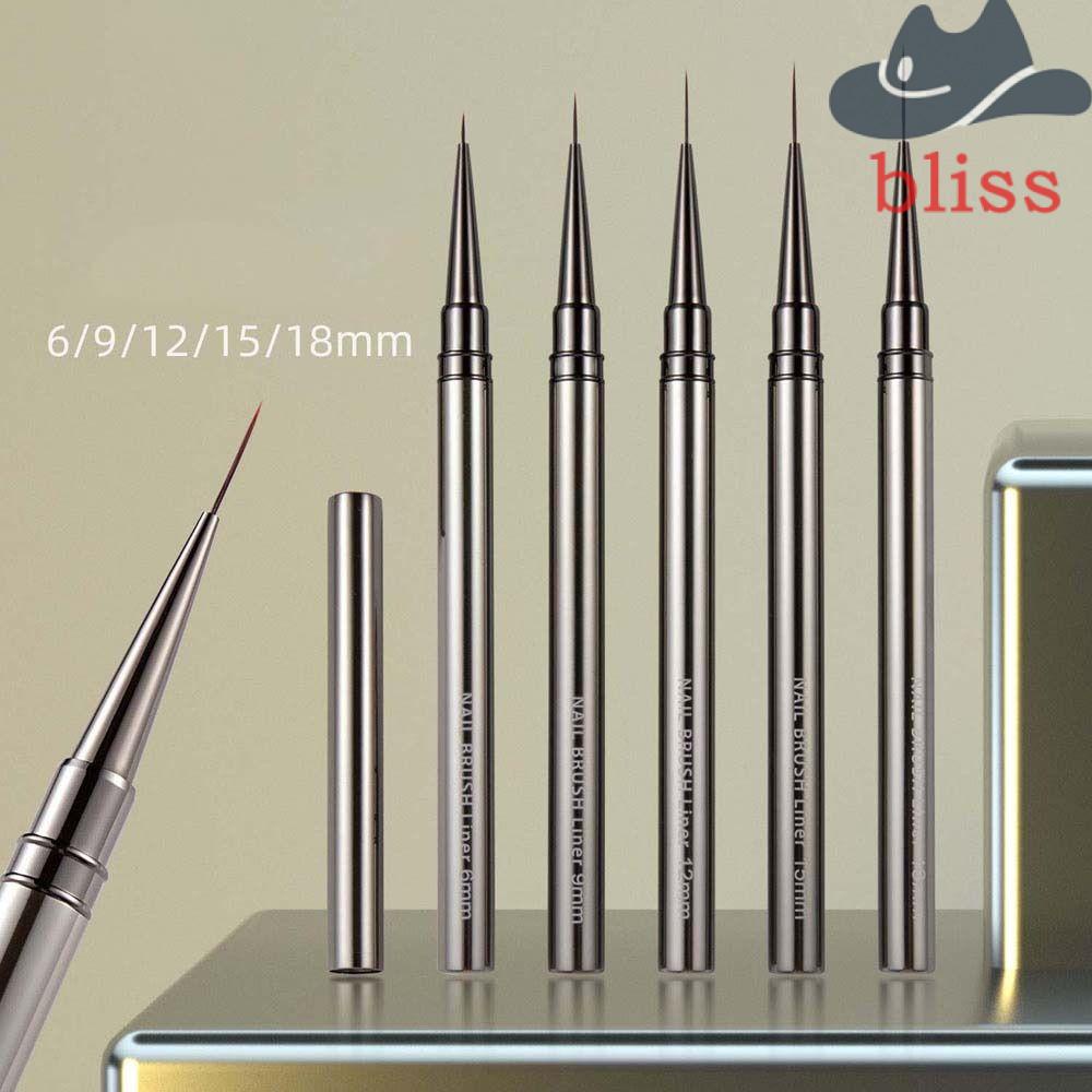 Cọ Vẽ Móng Tay 3D Bằng Dây Kéo Bằng Kim Loại Siêu Mỏng DIY