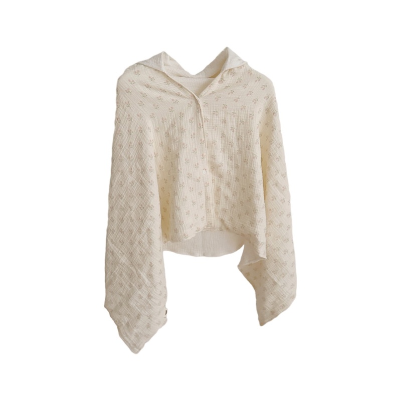 Khăn Choàng Tắm Kiêm Chăn 4 Lớp Bằng Cotton In Họa Tiết Hoạt Hình Siêu Mỏng Cho Bé Sơ Sinh