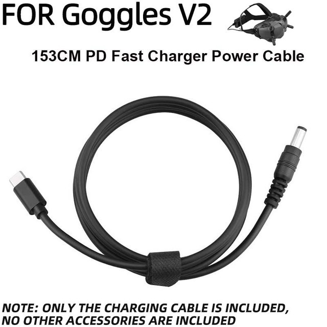 Dây Cáp Nguồn 2 / V2 XT60 Sang DC Cho Drone DJI Avata / FPV 1.2M