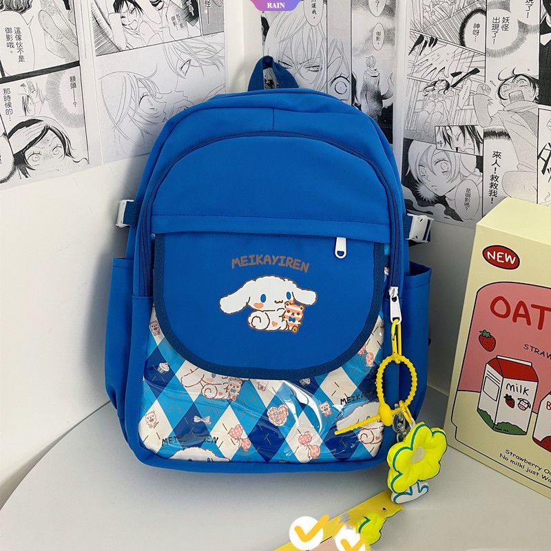 Ba Lô Đi Học / Du Lịch Sức Chứa Lớn Có Khóa Kéo Phong Cách Anime Sanrio Cinnamoroll Nhật Bản Mới Cho Nữ [RAIN]