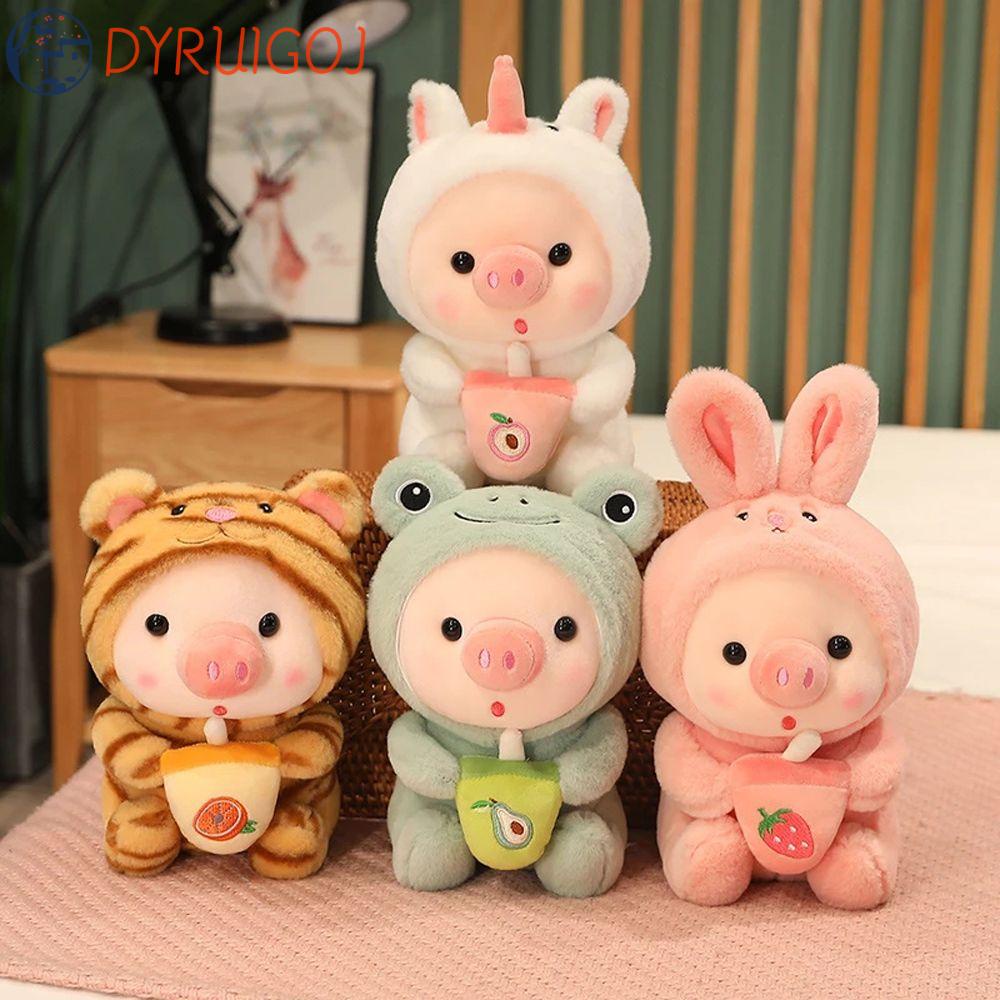 Đồ chơi nhồi bông Hình Chú Heo Hoạt Hình Dễ Thương Trang Trí Phòng Ngủ
