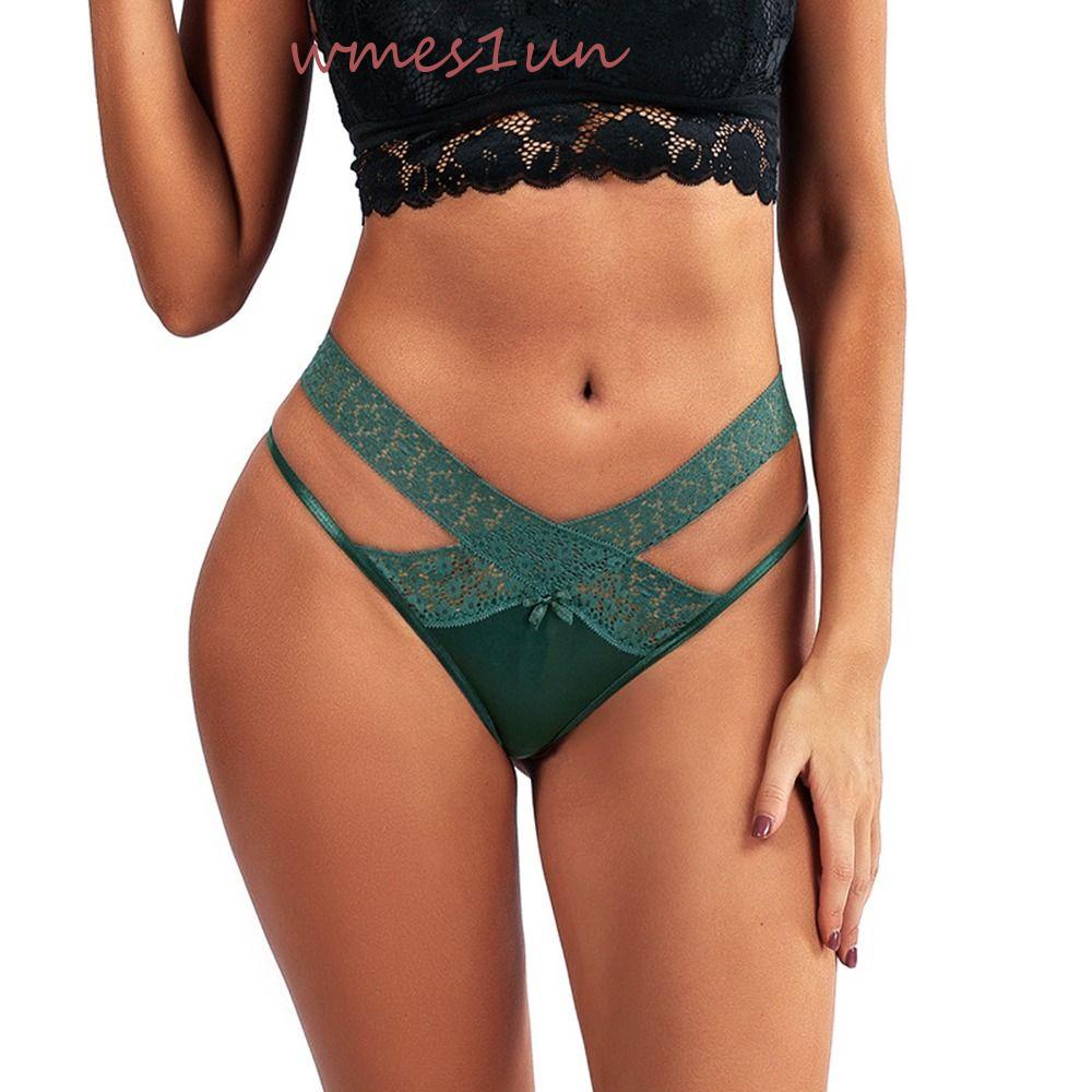 Quần Lót Cotton Phối Ren Không Đường May Màu Sắc Xinh Xắn WMES15H Cho Nữ