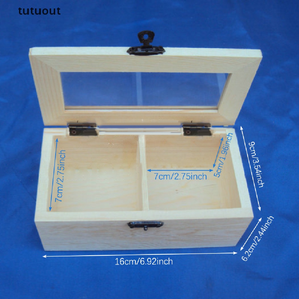 Hộp Gỗ Đựng Trang Sức 2 Ngăn Tiện Lợi