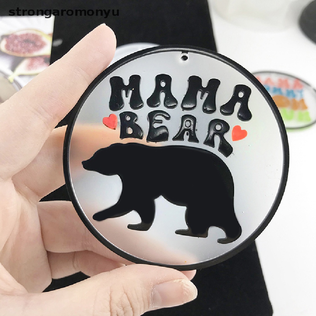 Khuôn Silicone Làm Mặt Dây Chuyền DIY Hình Gấu MAMA / Hoa Hướng Dương