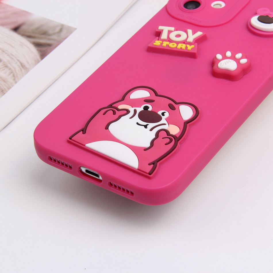 Ốp Điện Thoại Silicon Dẻo Hình Gấu 3D iPhone 11 12 13 14 Pro MAX Plus Mini X XR XS MAX 6 S 7 8 Plus SE 2020 11Pro 12pro 13Pro