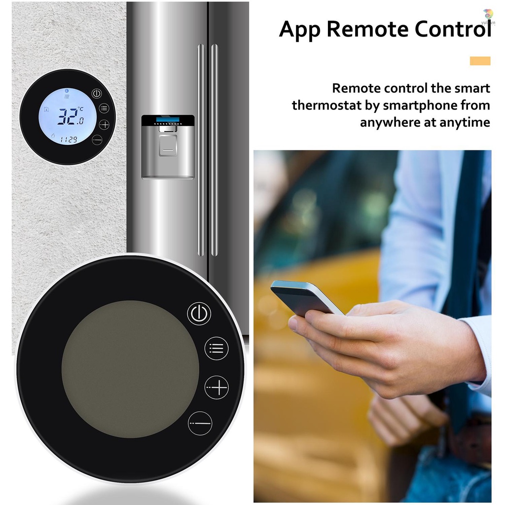 Thiết Bị Điều Khiển Nhiệt Độ Kết Nối WiFi Màn Hình LCD Thông Minh Tương Thích Với Alexa Google Home