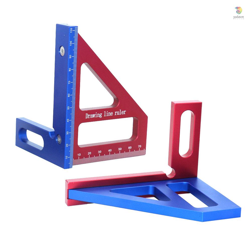 Thước Đo Gỗ 45 / 90 Độ Bằng Hợp Kim Nhôm Chất Lượng Cao