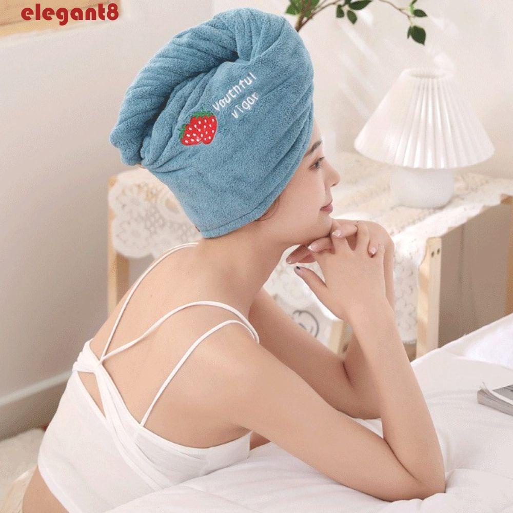 Mũ Tắm Trùm Đầu Bằng Lông Cừu San Hô Khô Nhanh Thanh Lịch Tiết Kiệm Thời Gian