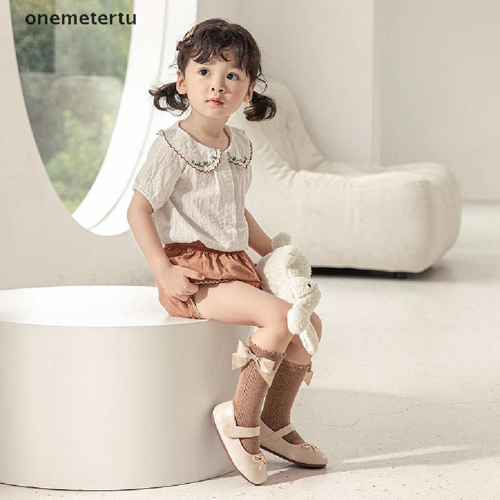 Vớ Lưới Mỏng Ống Rộng Đính Nơ Thời Trang Mùa Hè Cho Bé