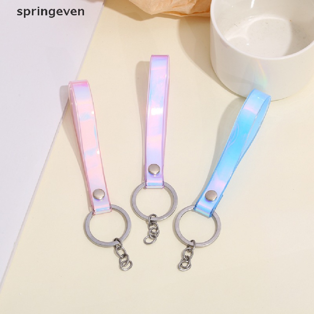 Móc Chìa Khóa Xe Hơi Bằng Cao Su PVC Mềm Màu Laser Dễ Thương Cho Nữ