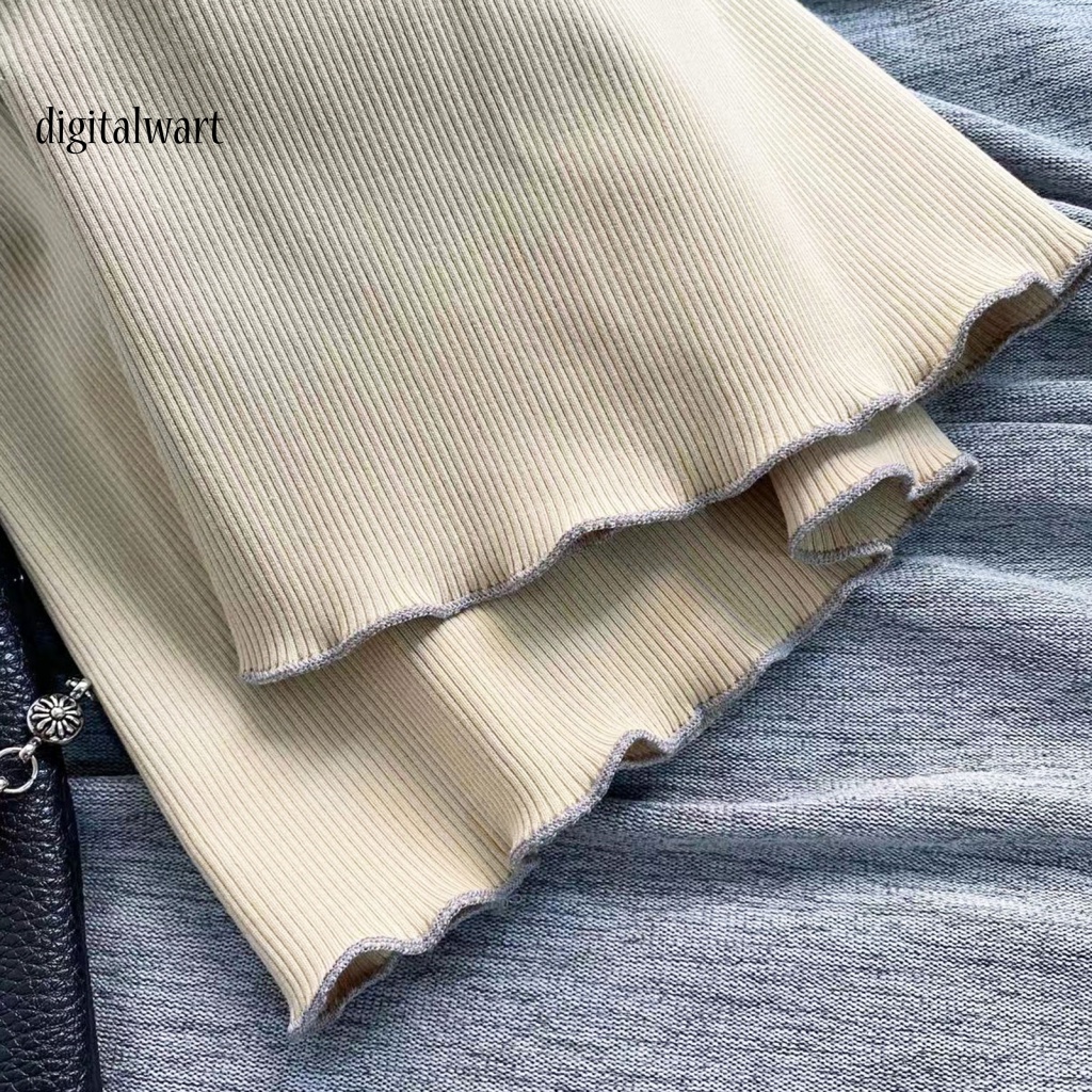 Kỹ Thuật Số| 1 Đôi Tất Dệt Kim Giữ Ấm Chân Co Giãn Màu Trơn Phong Cách Lolita