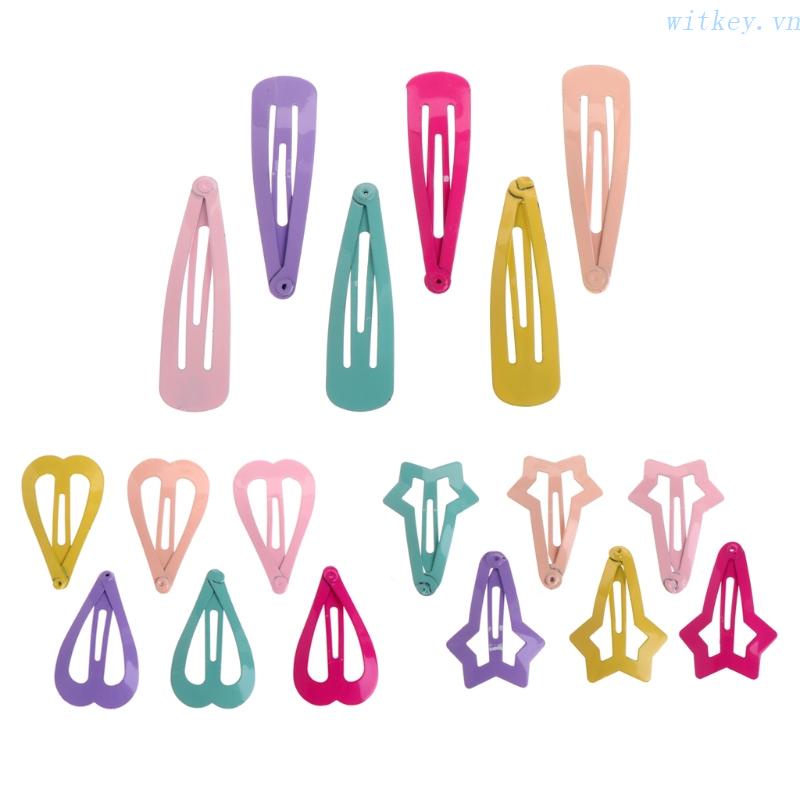 Bộ 6 Kẹp Tóc Kim Loại Nhiều Màu Sắc Thời Trang Dành Cho Nữ