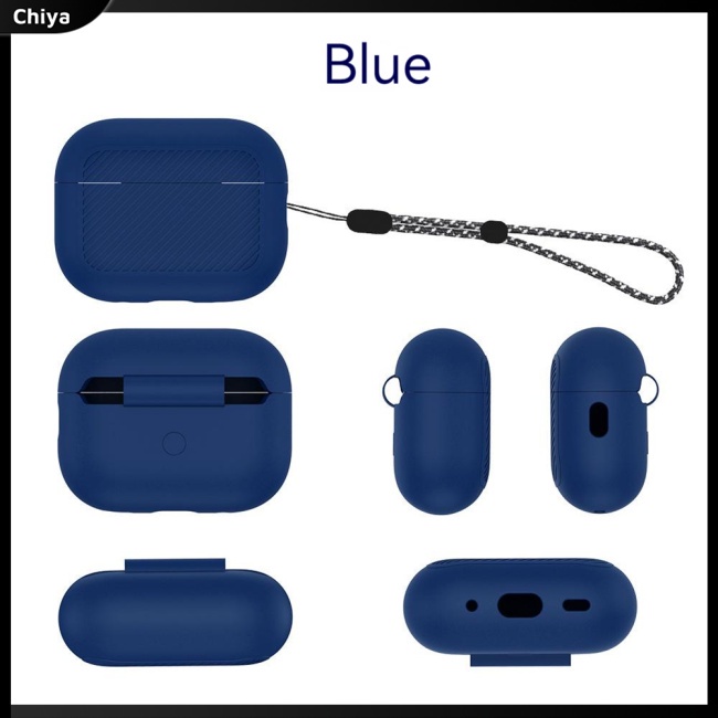 Vỏ Bảo Vệ Hộp Sạc Tai Nghe A Tripod Aripods Pro 2 Bằng Silicon Mềm Họa Tiết Lượn Sóng Màu Trơn Chống Bụi