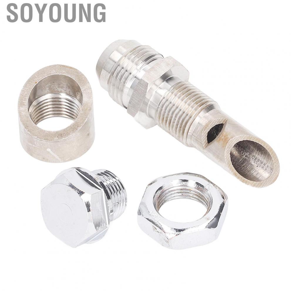 Soyoung E VAC Scavenger Kit  M18x1.5 Vacuum Plug Stainless Steel Reduce Crankcase Pressure Male 10 AN Bung for Repair