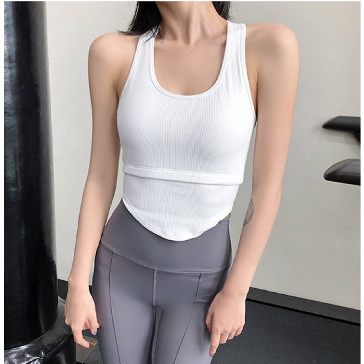 Áo Lót Thể Thao Sát Nách Cổ Chữ U Thoáng Khí Thời Trang Cho Nữ