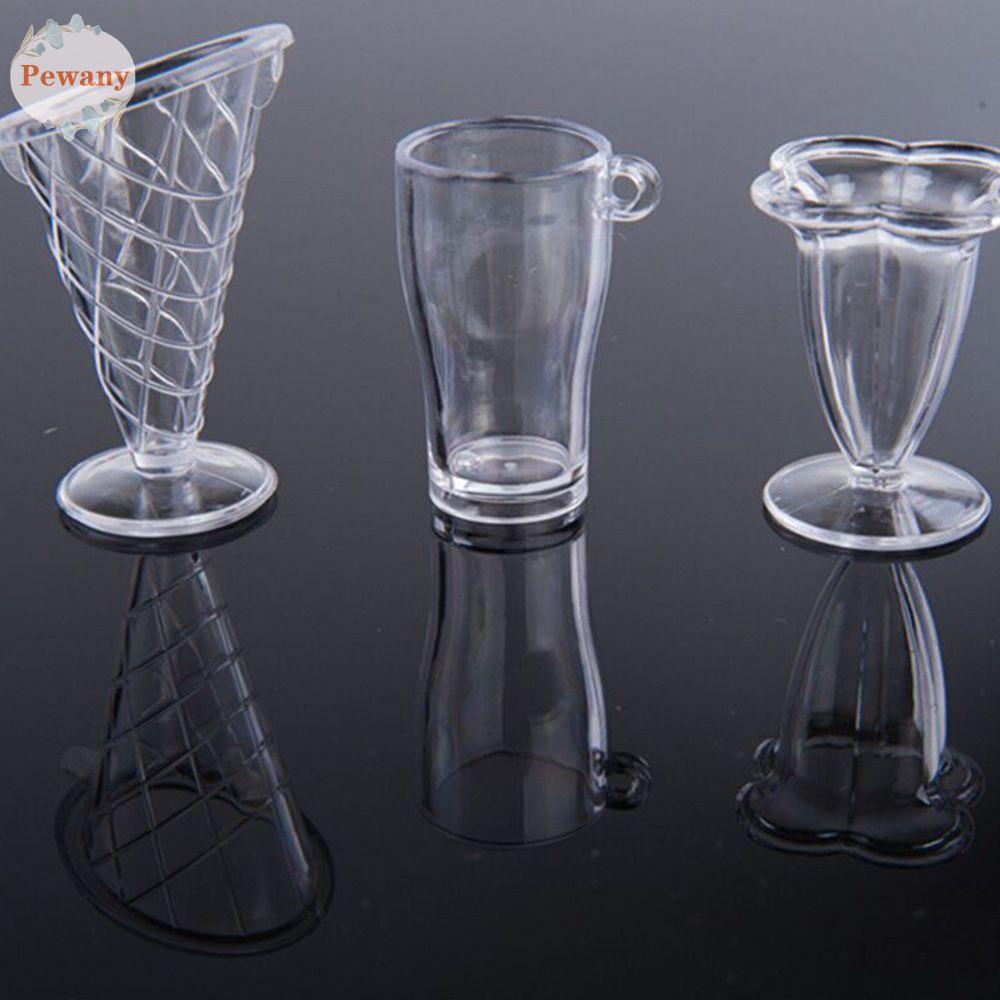 Set 12 Ly Kem Mini Bằng Nhựa Dùng Để Trang Trí Nhà Búp Bê