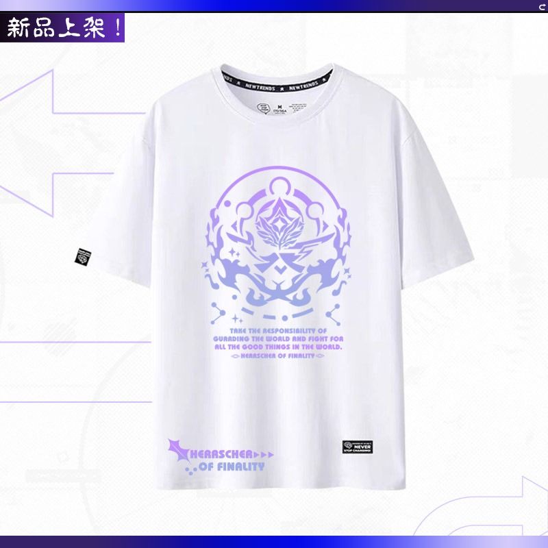 Áo Thun Tay Ngắn Cổ Tròn In Hình Game Honkai Va Chạm 3D Thời Trang Mùa Hè Cho Nam Và Nữ