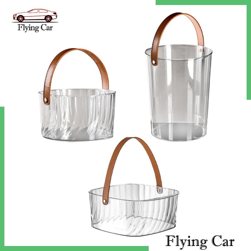 Xô Đựng Đá Dày Dặn Màu Trong Suốt Dễ Mang Theo Lzdjfmy2