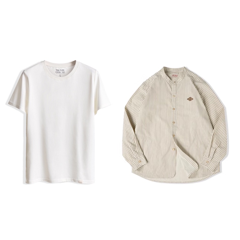 Áo Khoác Bóng Chày Cổ Đứng Dài Tay Dáng Rộng Phối Sọc Thời Trang Mùa Xuân Dành Cho Nam