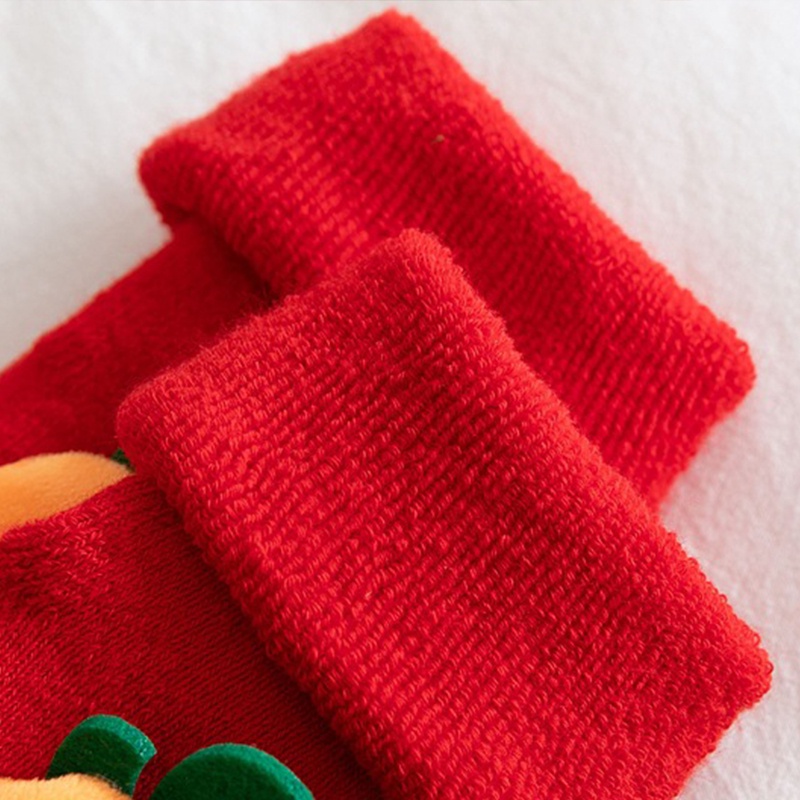 Vớ Cotton Chống Trượt In Họa Tiết Giáng Sinh Dành Cho Trẻ Sơ Sinh