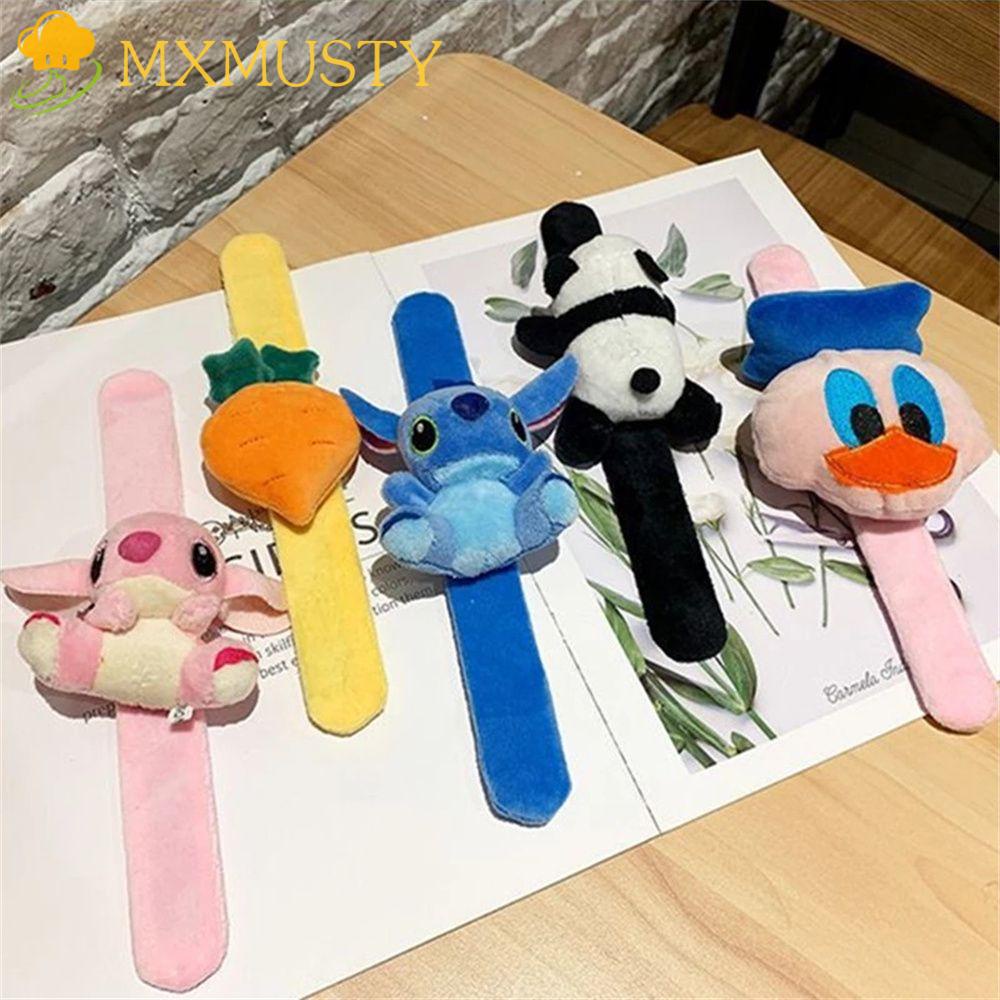 Mxmusty Vòng Đeo Tay Nhồi Bông Mềm Mại Họa Tiết Cá Mập Stitch Hoạt Hình