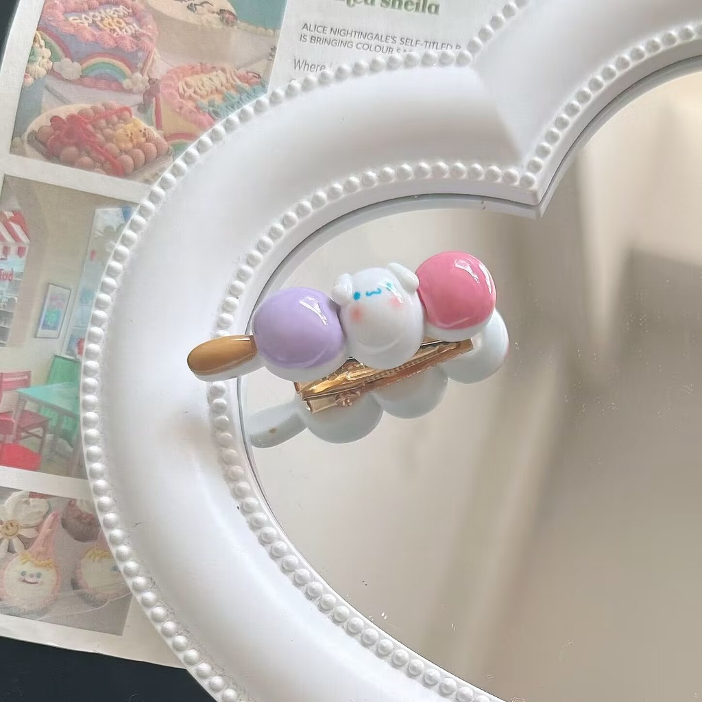 Kẹp Tóc Hình Quả Bầu Sanrio Màu Kẹo Dễ Thương
