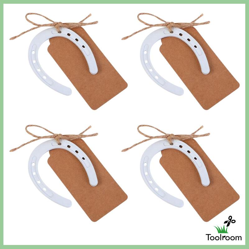 Set 4 Mặt Dây Chuyền Hình Móng Ngựa Trang Trí Vườn