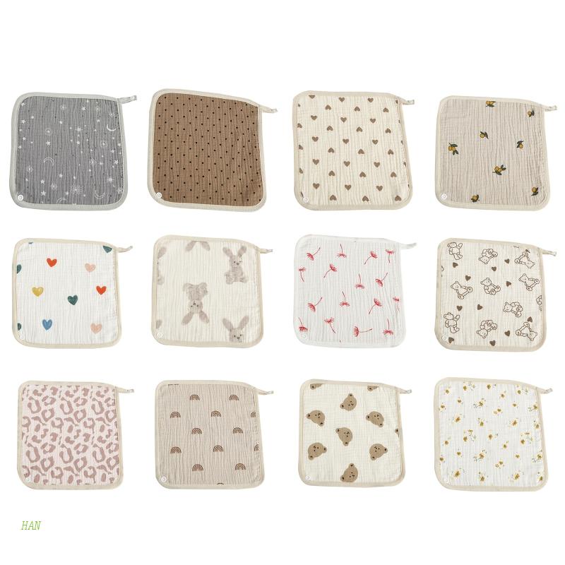 Yếm Ăn Thoáng Khí Thấm Hút Mồ Hôi Cho Bé Sơ Sinh