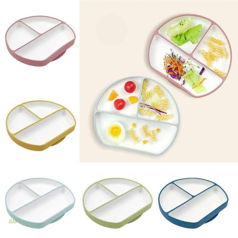 Đĩa Ăn Chia Ngăn Bằng Silicone An Toàn Dành Cho Trẻ