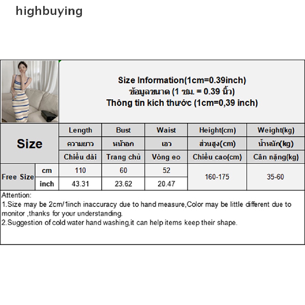 Đầm Midi Dệt Kim Hai Dây Hở Lưng Họa Tiết Kẻ Sọc Vintage Cho Nữ