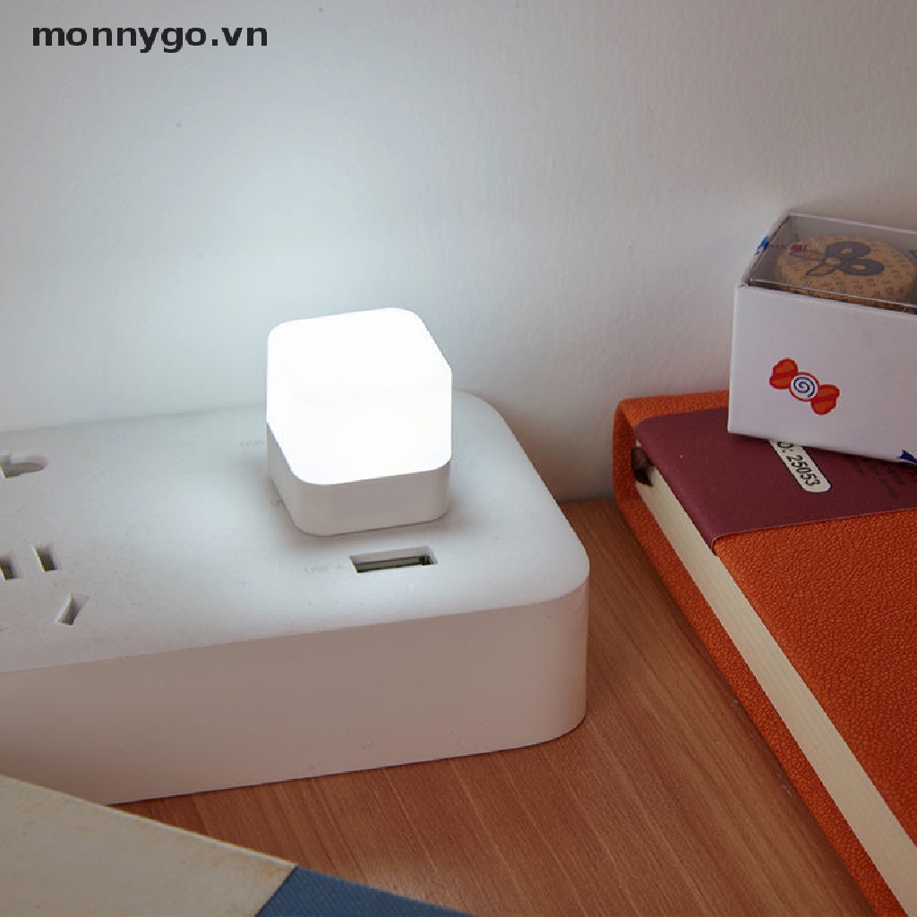 1 Đèn LED Mini Sạc USB Hình Tròn Bảo Vệ Mắt Dùng Khi Đọc Sách