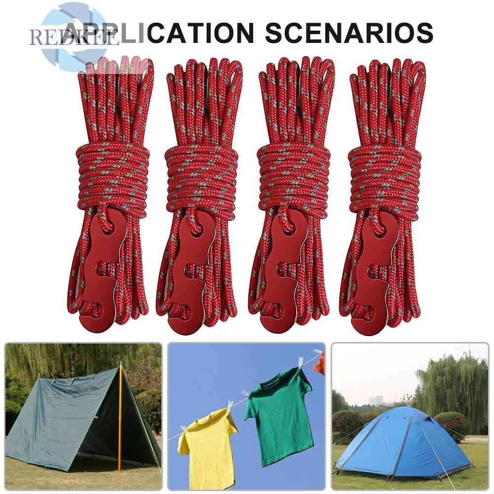 Set 4 Móc Khóa Dây Lều Cắm Trại Tiện Lợi