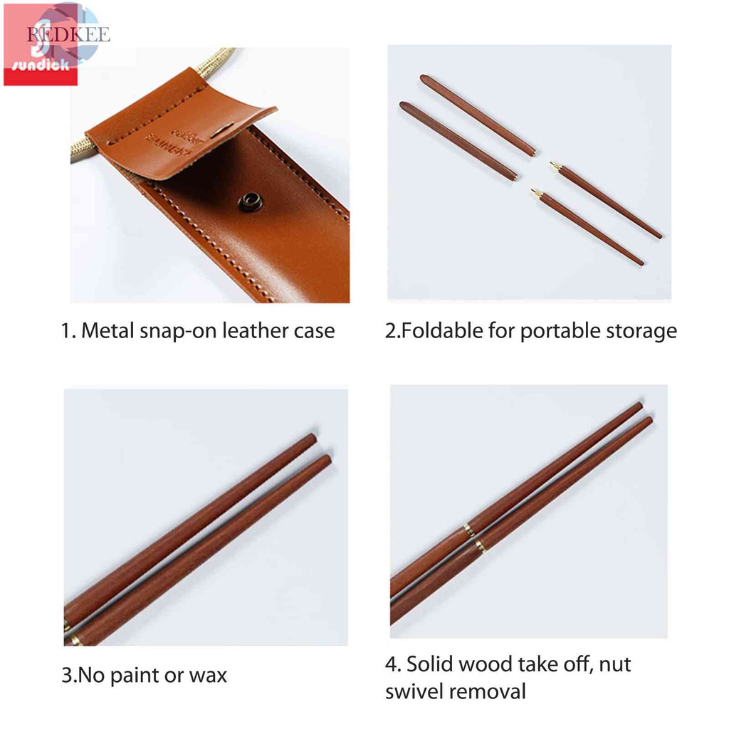 Đũa Gấp Bằng Thép Không Gỉ Với Túi Đựng