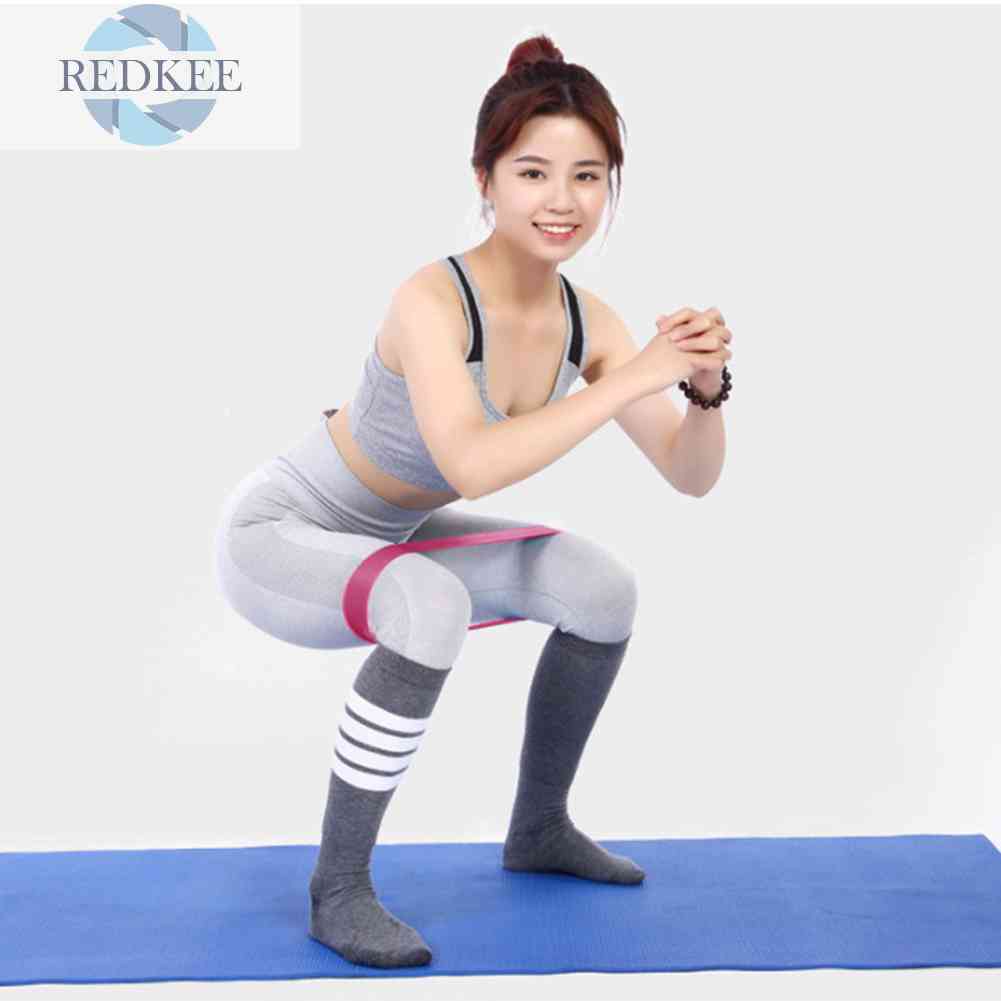 Set 5 Dây Đai Co Giãn Bằng TPE Dùng Để Tập Yoga / Thể Hình