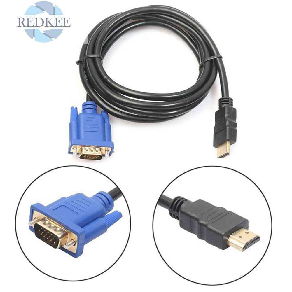 Cáp ChuyểN 1.8m HDMI Sang VGA 1080P Cho MáY ChiếU / HDTV