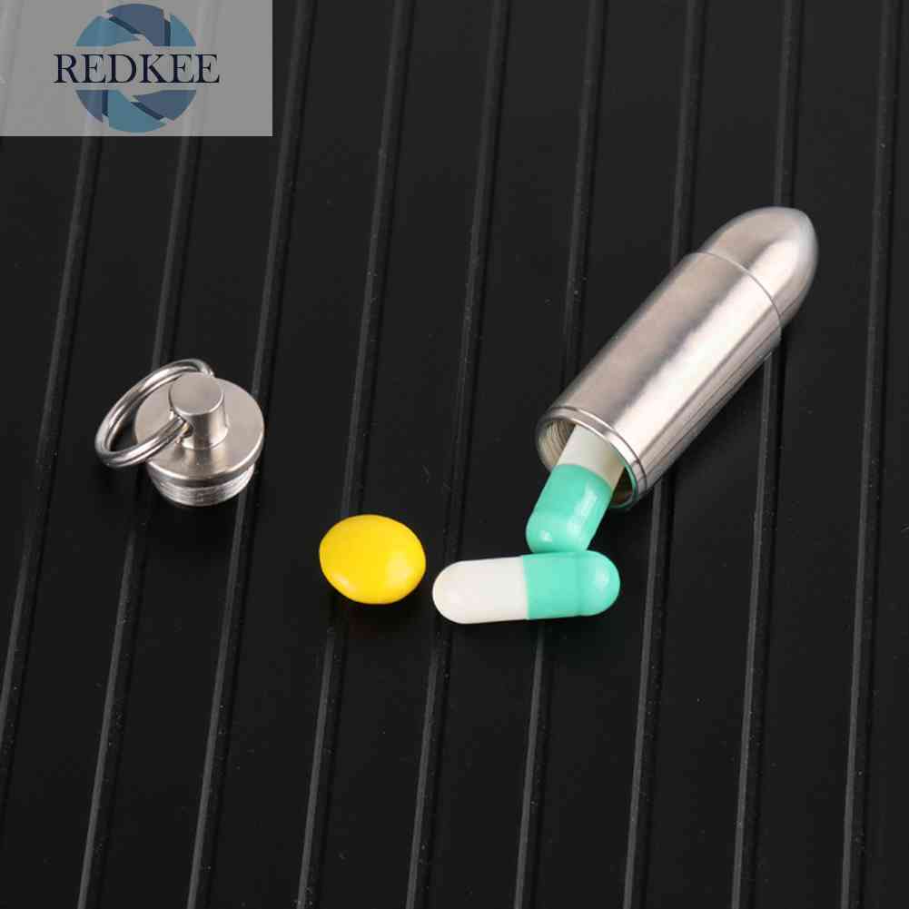 Hộp Đựng Thuốc Mini Có Móc Khóa Tiện Lợi